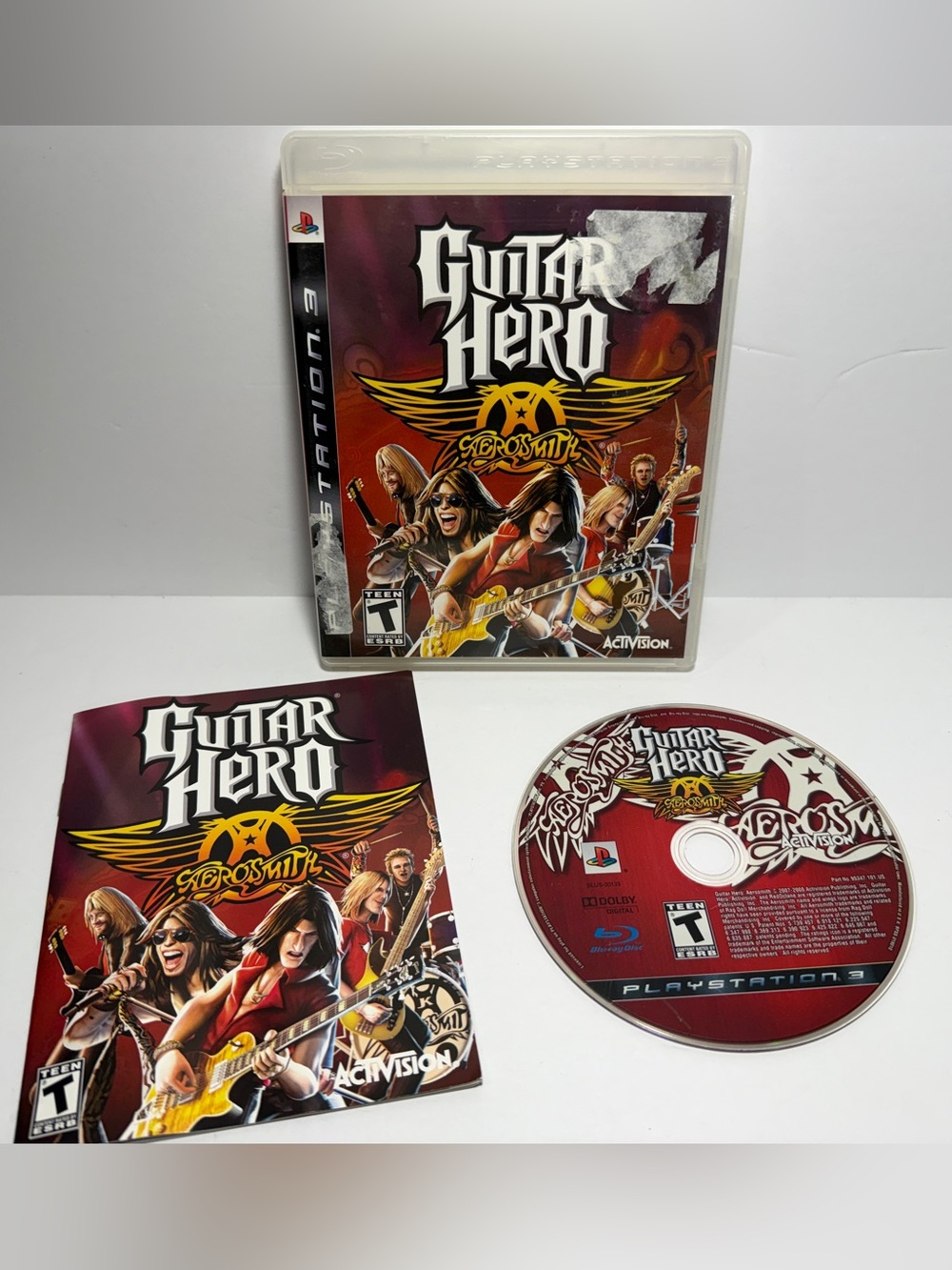 Guitar Hero Aerosmith Sony PlayStation 3 PS3 Complete Manual CIB